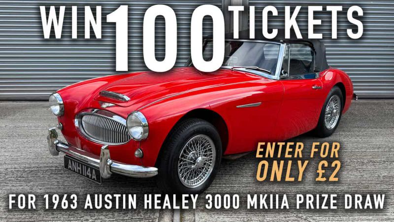 WIN 100 Tickets for 1963 Austin Healey 3000 MkIIA