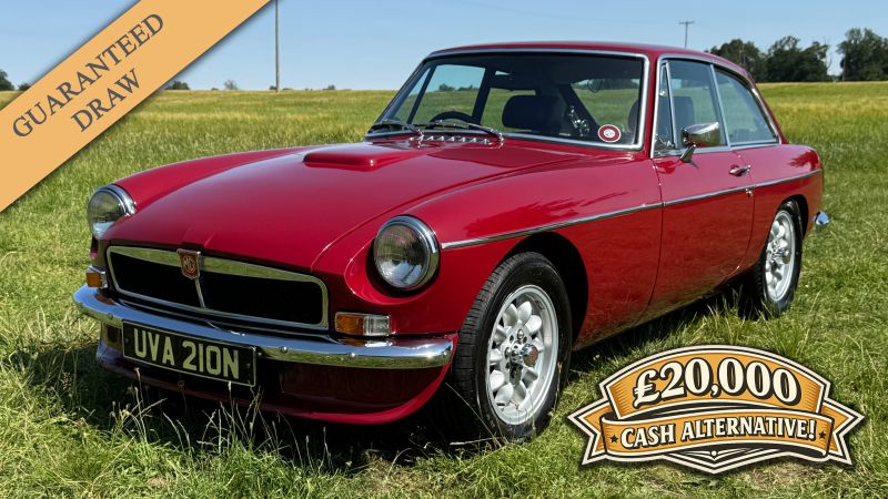 Win this 1974 Factory MGB GT V8 or £20k Cash