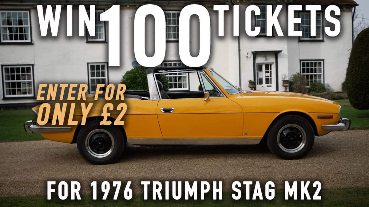 100 Tickets for 1976 Triumph Stag Mk2