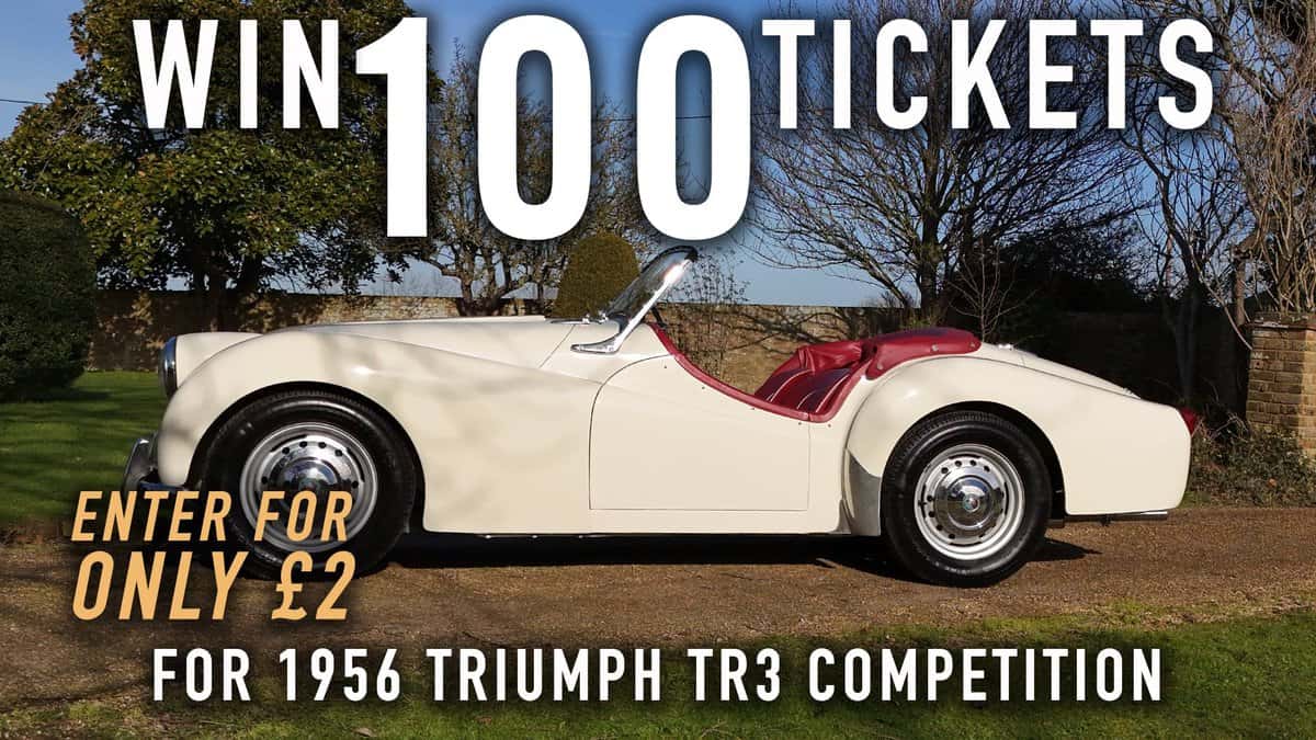 WIN 100 Tickets for 1956 Triumph TR3