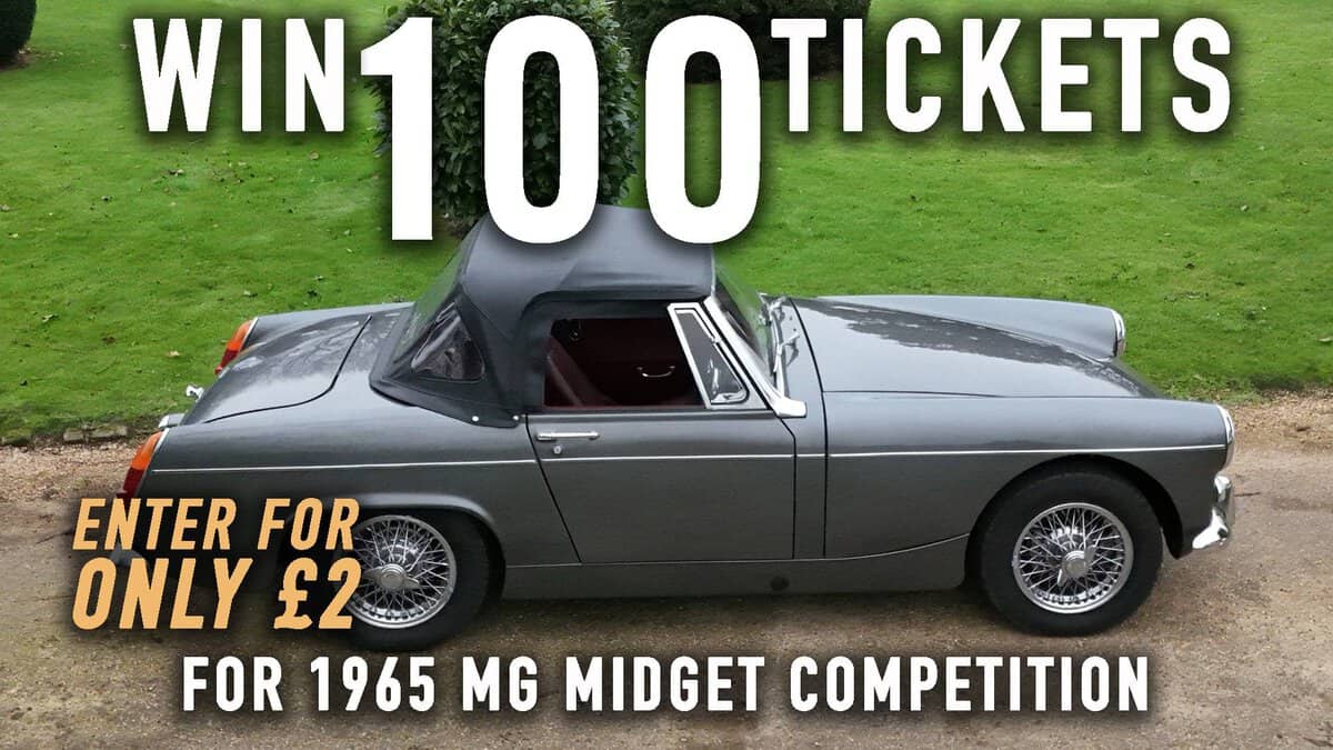 WIN 100 Tickets for 1965 MG Midget