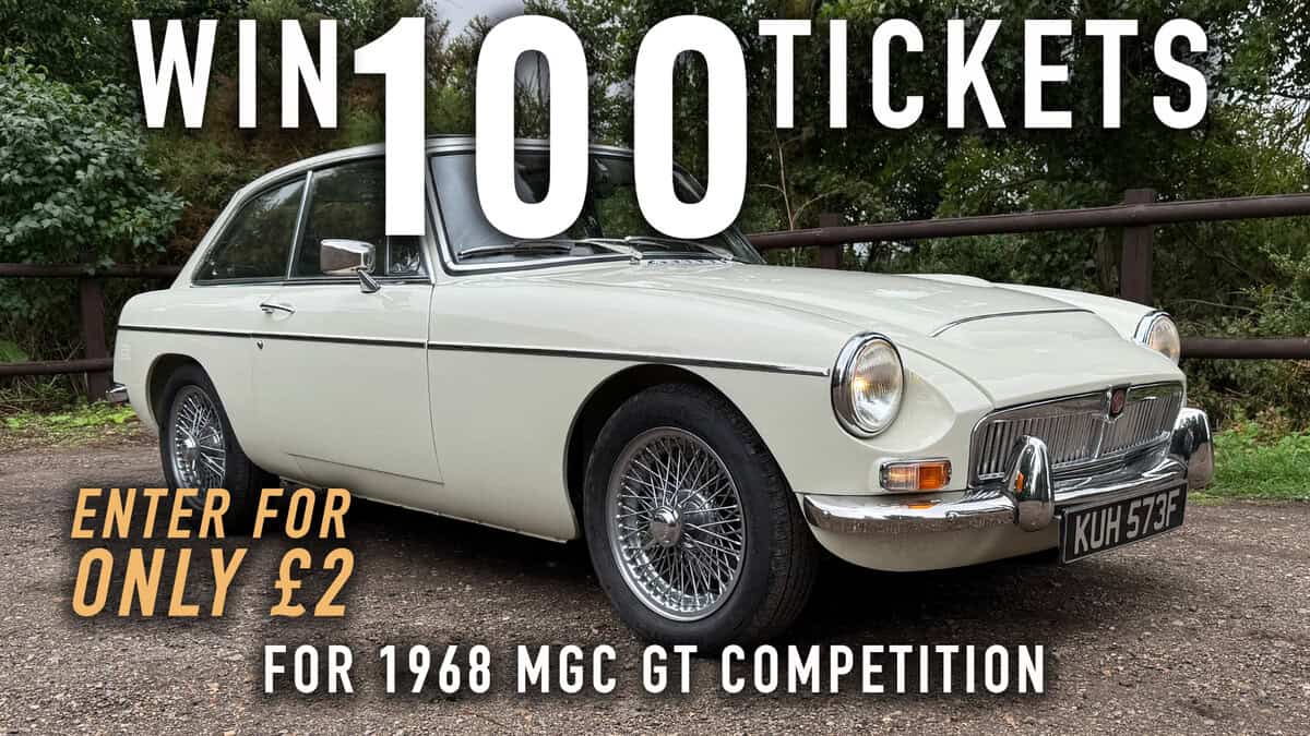 WIN 100 Tickets for 1968 MGC GT
