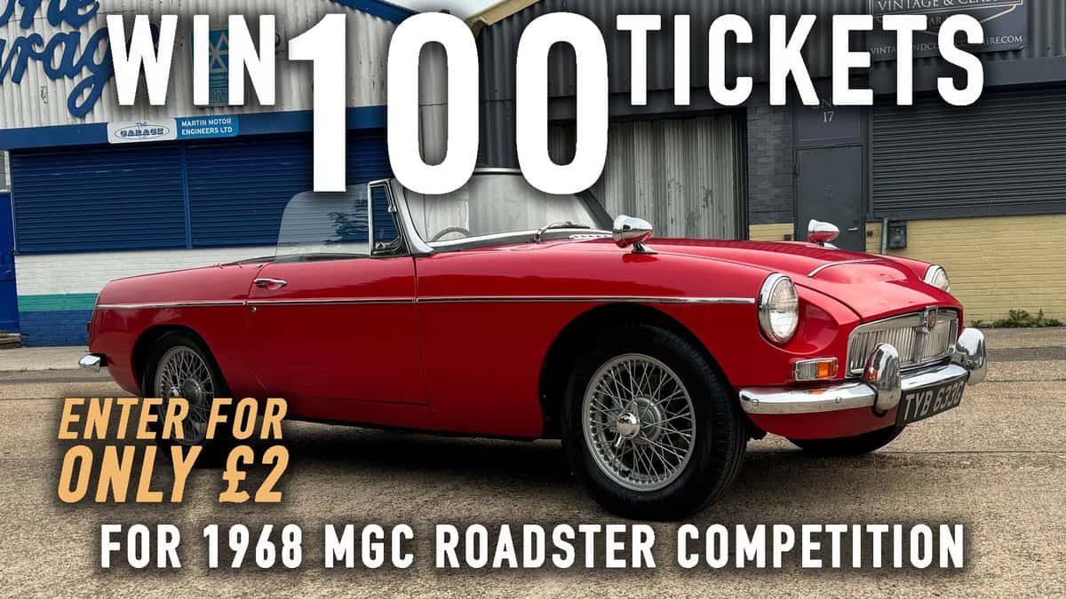 WIN 100 Tickets for 1968 MGC Roadster