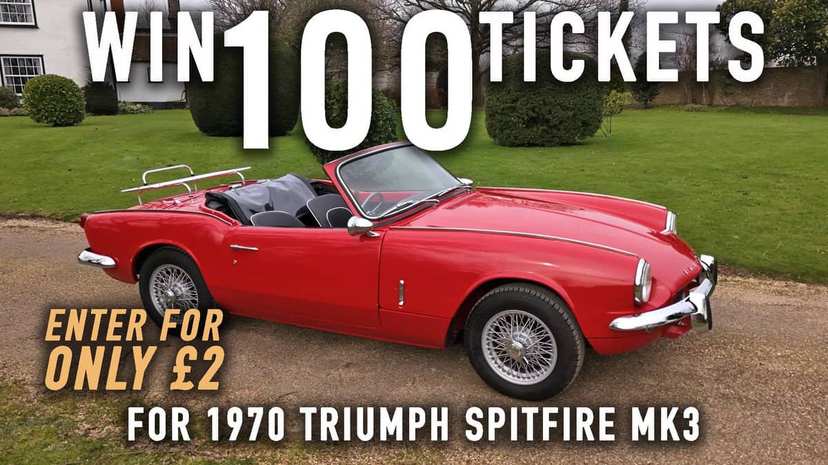WIN 100 Tickets for 1970 Triumph Spitfire Mk3
