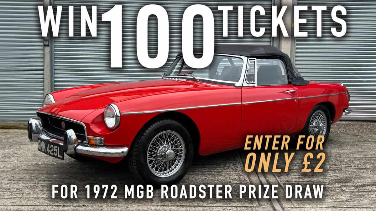 WIN 100 Tickets for 1972 MGB Roadster