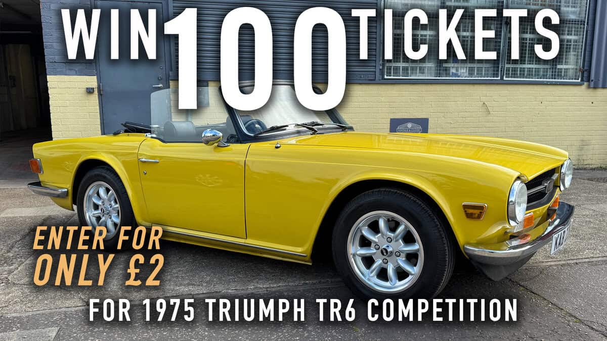 WIN 100 Tickets for 1975 Triumph TR6