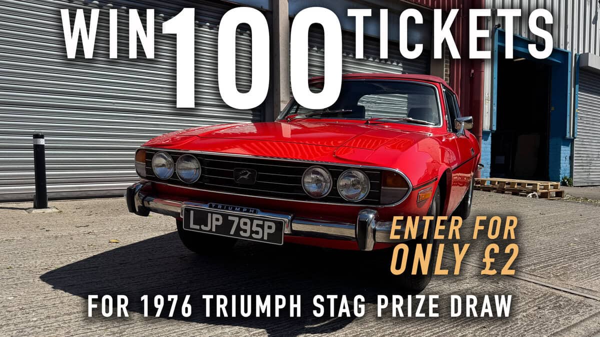 WIN 100 Tickets for 1976 Triumph Stag