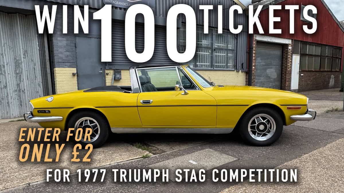 WIN 100 Tickets for 1977 Triumph Stag