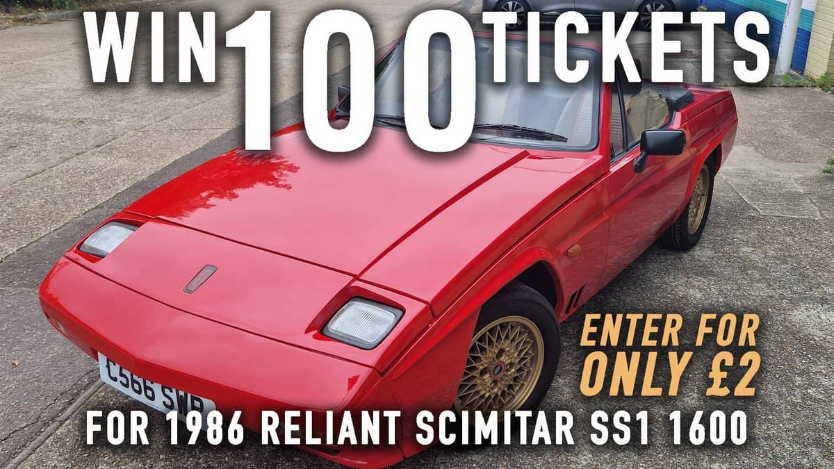 WIN 100 Tickets for 1986 Reliant Scimitar SS1 1600