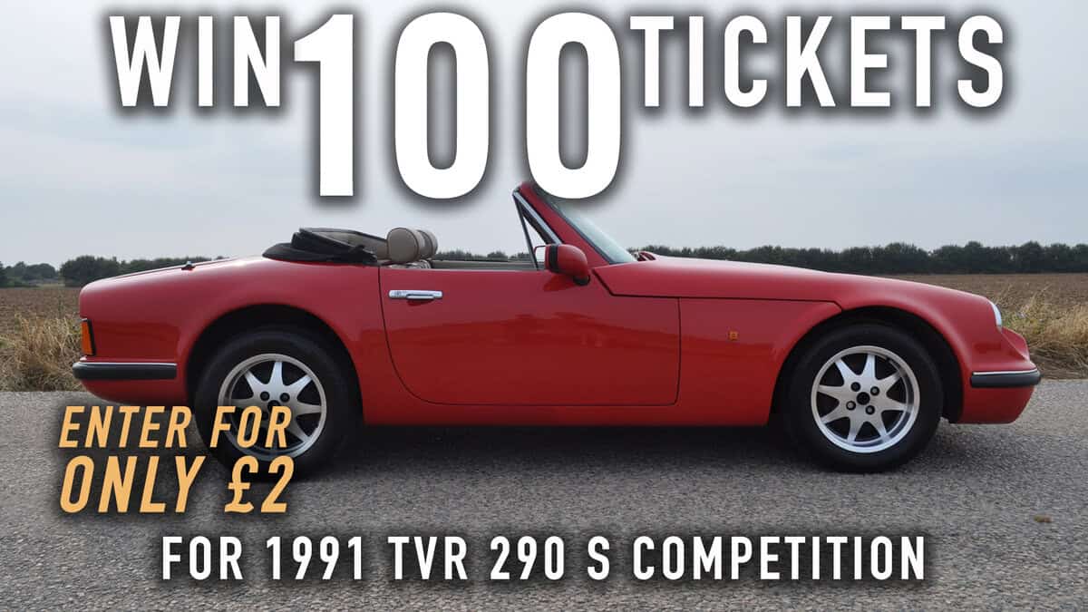 WIN 100 Tickets for 1991 TVR 290 S