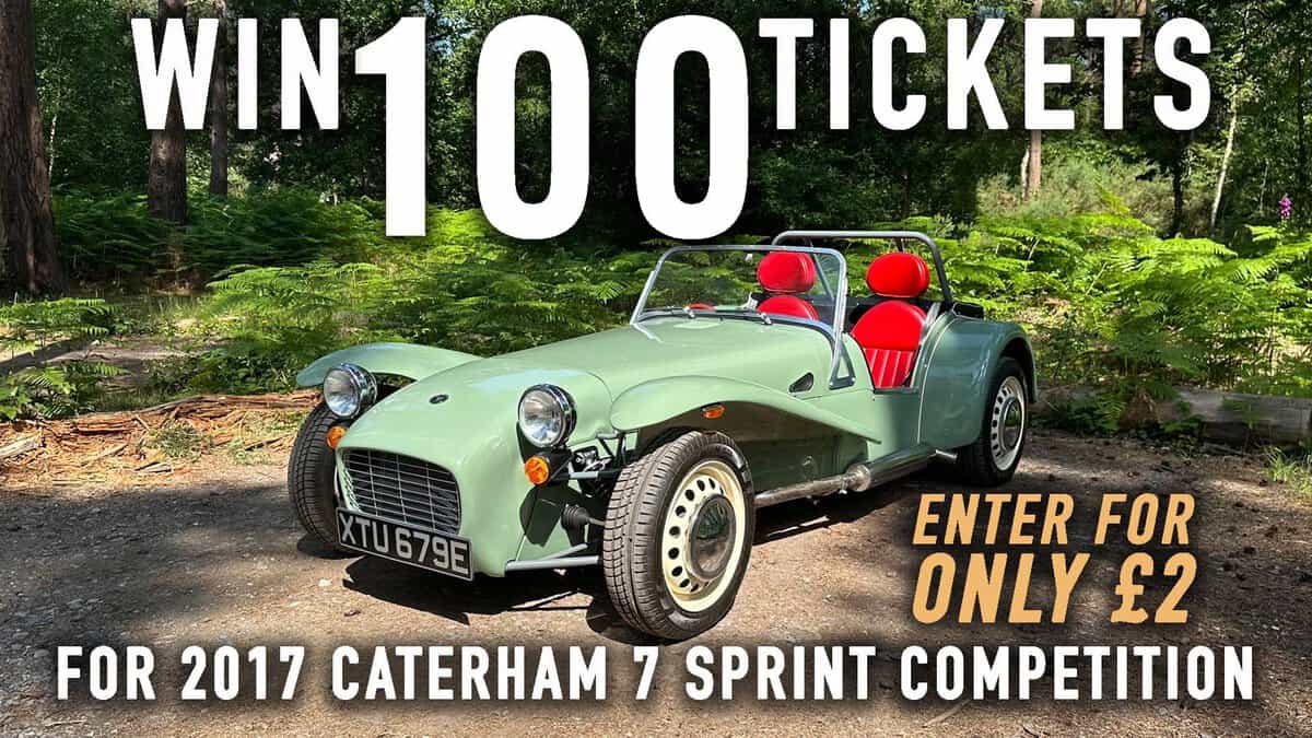 WIN 100 Tickets for 2017 Caterham 7 Sprint - Limited Edition