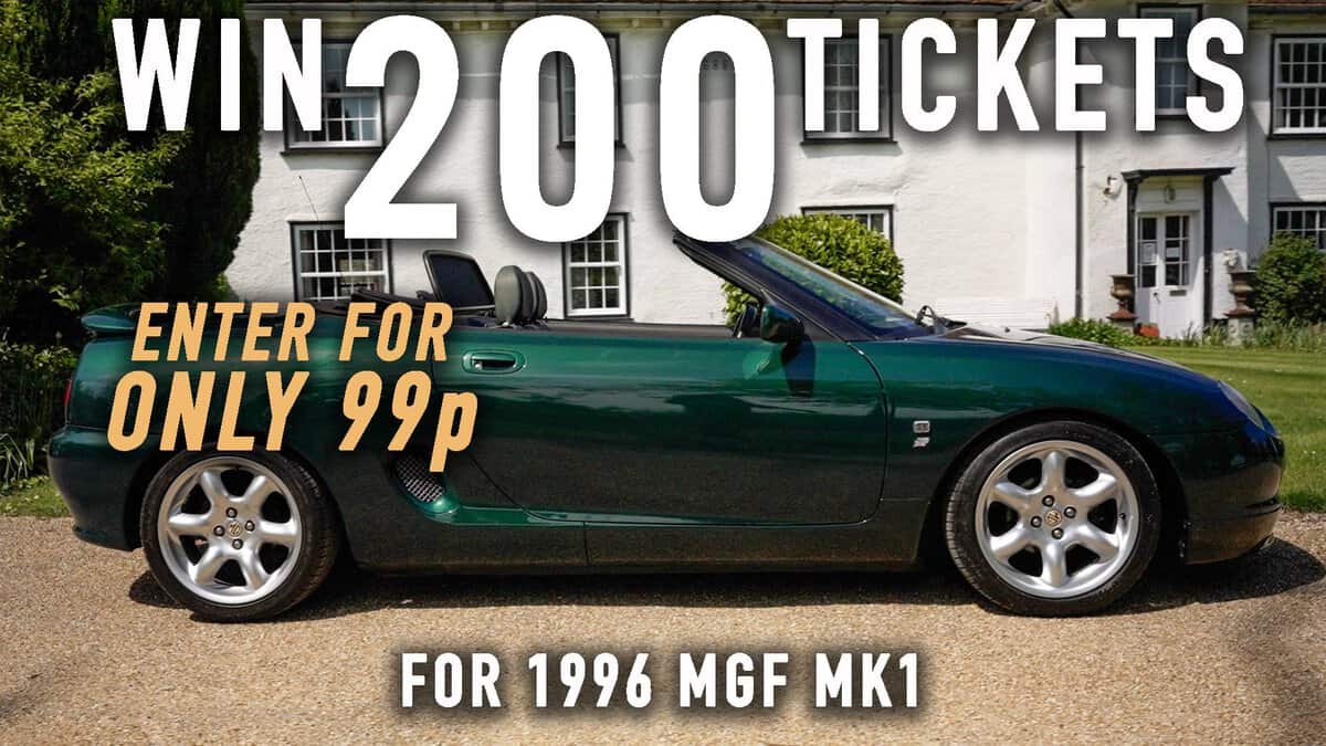 WIN 200 Tickets for 1996 MGF Mk1