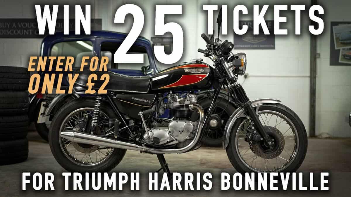25 tickets for Triumph Harris Bonnie