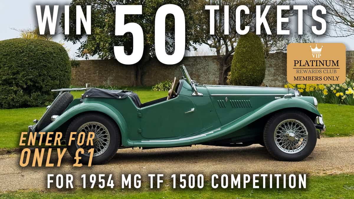 WIN 50 Tickets for 1954 MG TF 1500 - Platinum Rewards Club