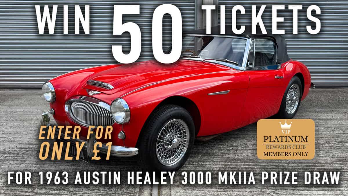 WIN 50 Tickets for 1963 Austin Healey 3000 MkIIA - Platinum Rewards Club
