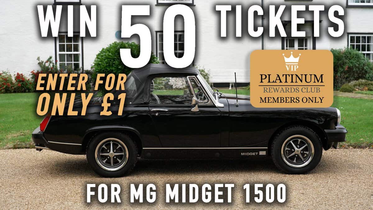 50 Tickets for 1979 MG Midget 1500 - Platinum Rewards Club