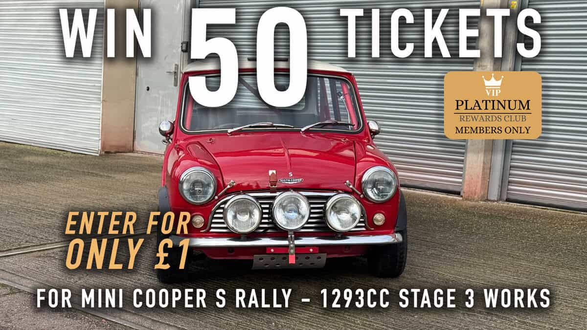 WIN 50 Tickets for Mini Cooper S Rally