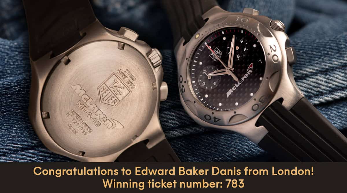 WIN a 2002 TAG Heuer Kirium McLaren Limited Edition Chronograph